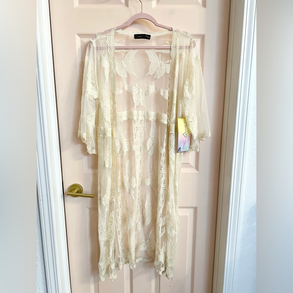 NWT lace coco and Shay kimono